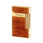 ST Dupont Lighter - Atelier Collection - Chinese Lacquer Light Brown and Gold
