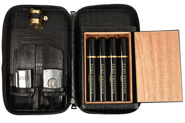 Havana Leather Cigar Travel Case - Cigar Accessories