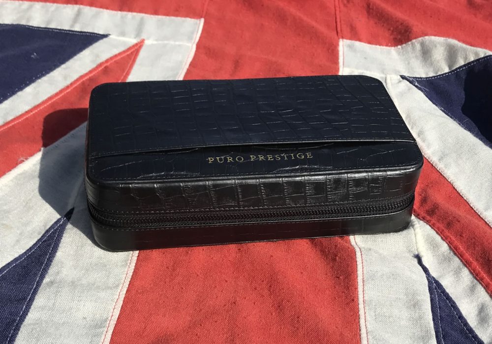 Diamond Crown Churchill Black Leather Cigar Case - CigarPlace.com